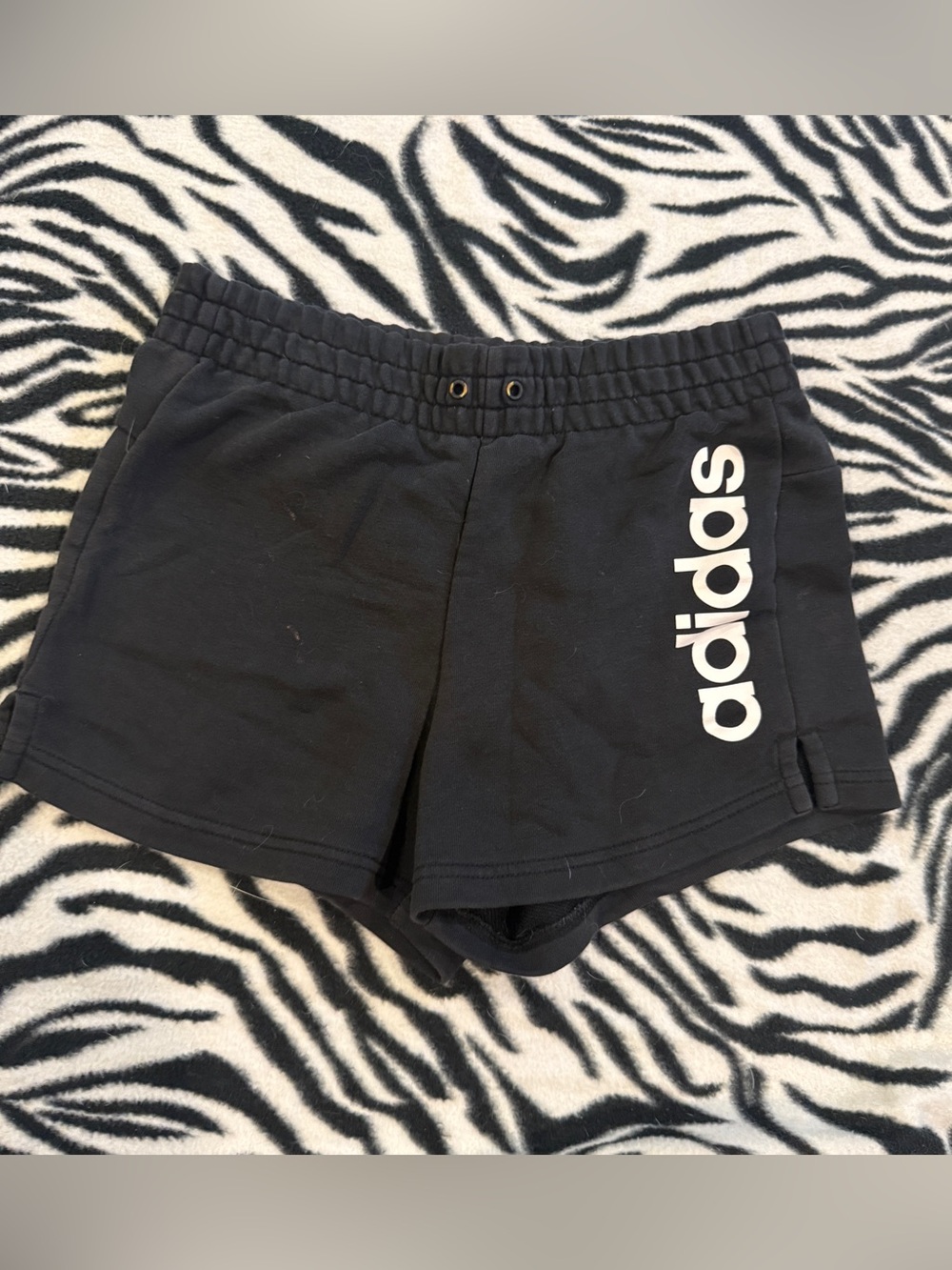 Adidas Black and White Soft Shorts